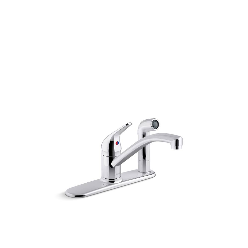 Kohler Jolt Single-Handle Kitchen Sink Faucet With Sidespray