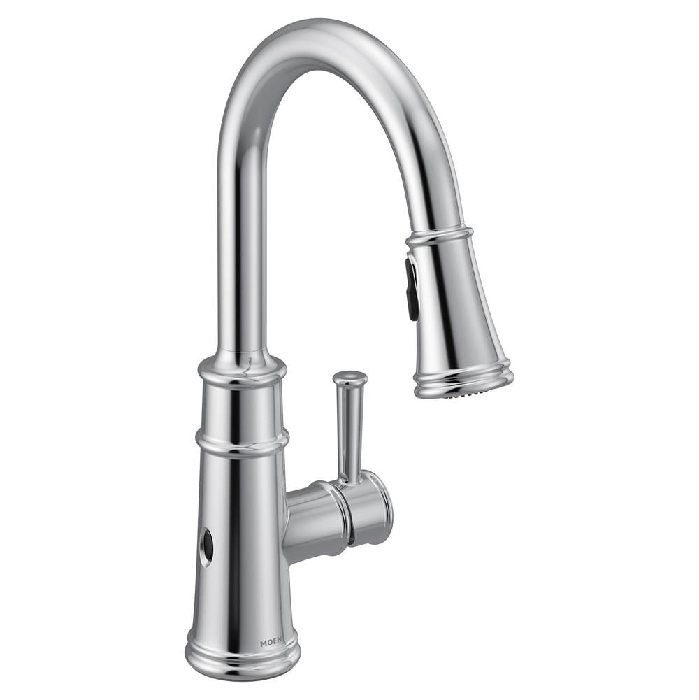 Moen Belfield Touchless 1-Handle Pull-Down Sprayer Kitchen Faucet with MotionSense Wave and Power Clean in Chrome