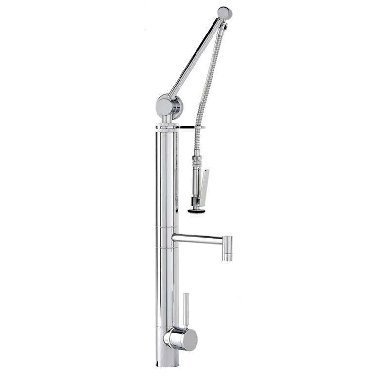 Waterstone Waterstone Contemporary Gantry Pulldown Faucet - Straight Spout - 3pc. Suite