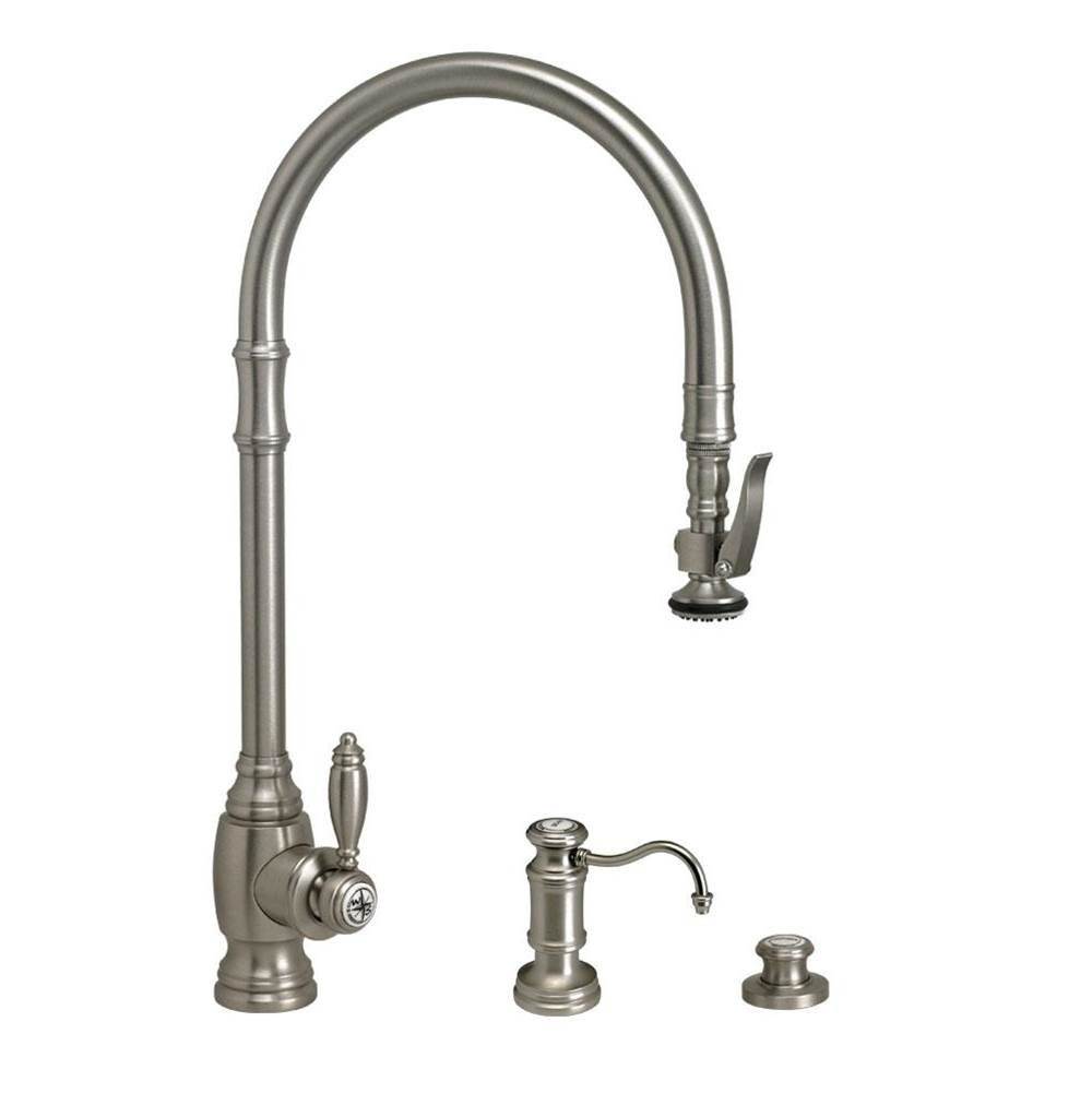 Waterstone Waterstone Traditional Extended Reach PLP Pulldown Faucet - 3pc. Suite
